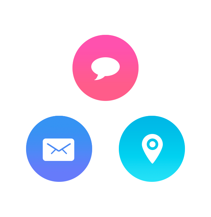 Custom Website + Hosting 25 app bubbles