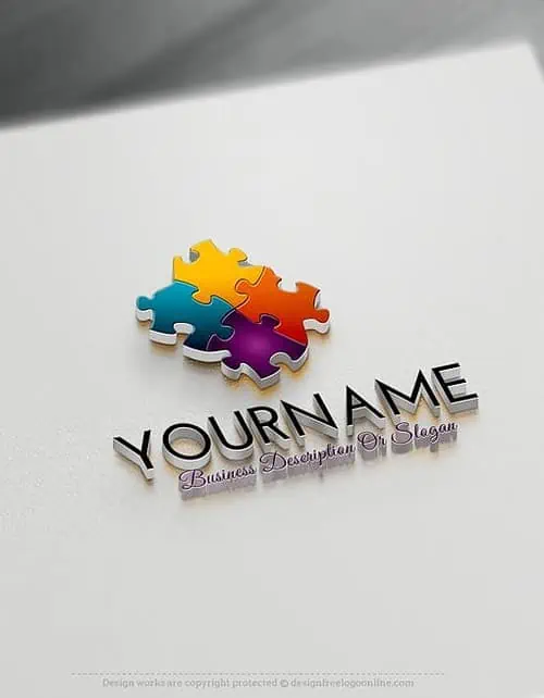 Create a Logo Free With 3D Logo Maker - 3D Puzzle Logo Templates