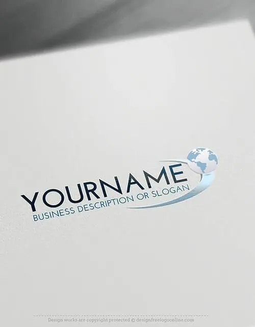 Get your Simple Globe logo design instantly - Path Globe Logo Template