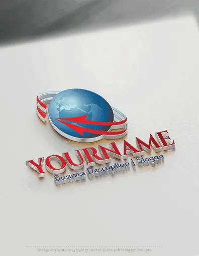 Create a Globe Logo with the logo creator.