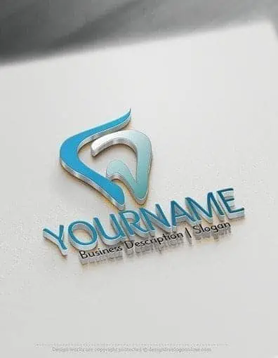 create a Tooth Dental Logo Template with free Logo Maker
