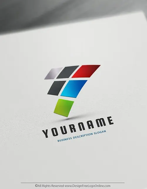 Colorful abstract logo creator