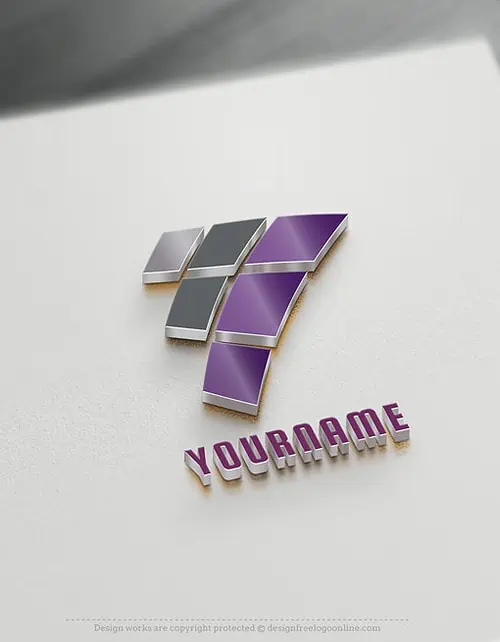 Build A Brand Design For Free - Online Squares Logo Template