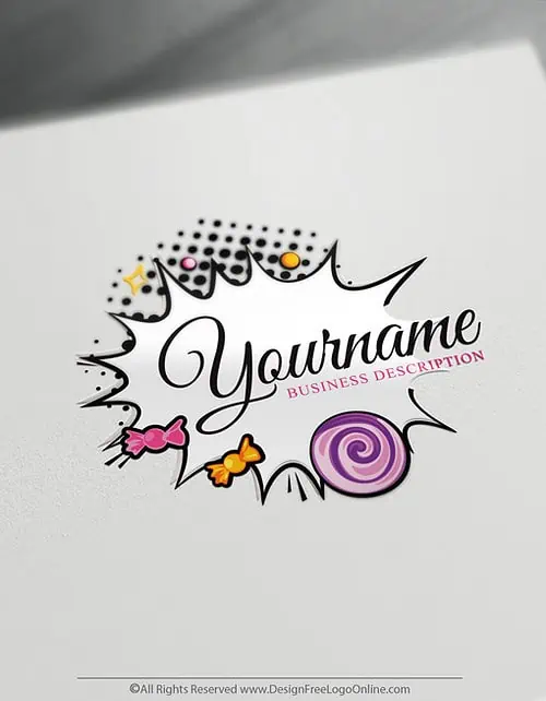 design your own candy logo making free without registration