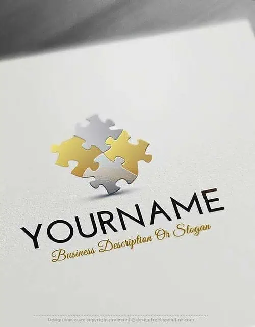 Create a Logo Free – Puzzle Logo Templates. make a logo Puzzle Free Logo maker