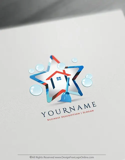 Create a Housekeeper Logo Free - House Cleaning Logo Templates