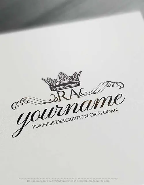 Create Vintage Crown logo design with the Free Logo Maker