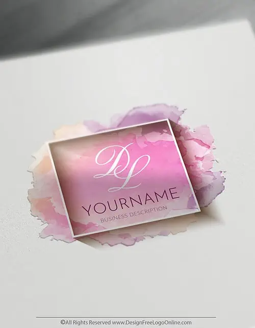 Watercolor Logo with Free Art Logo Maker.