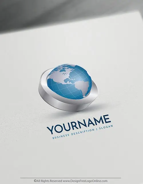 Design Free 3D Logo Online - 3D Globe Logo Templates