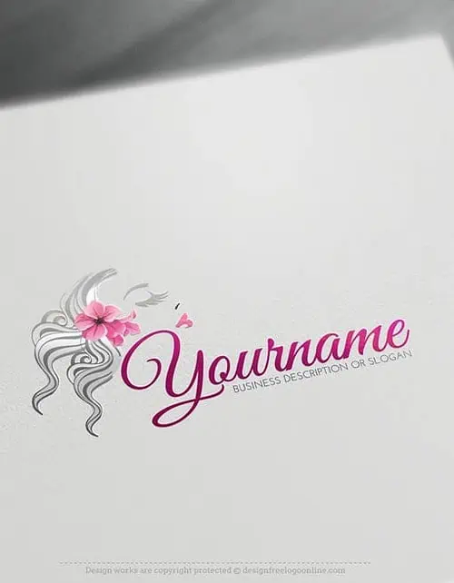 Beauty Logo Maker - woman's face Logo Template