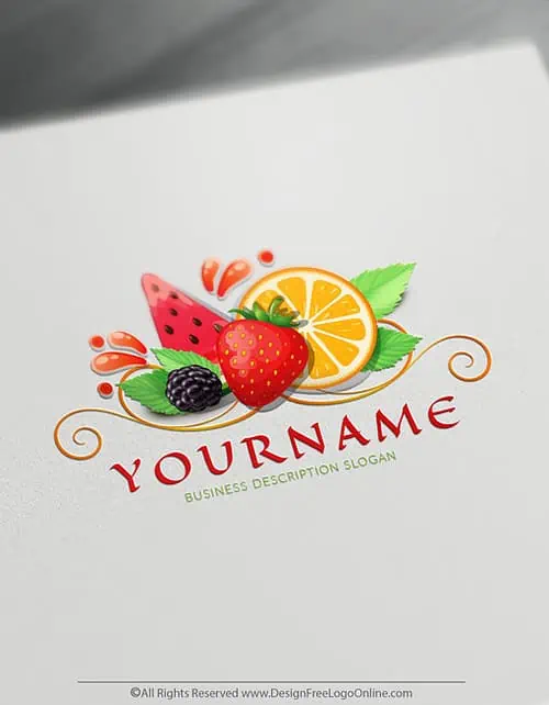 Create Your Own Online Fruit Logo Design Ideas instantly