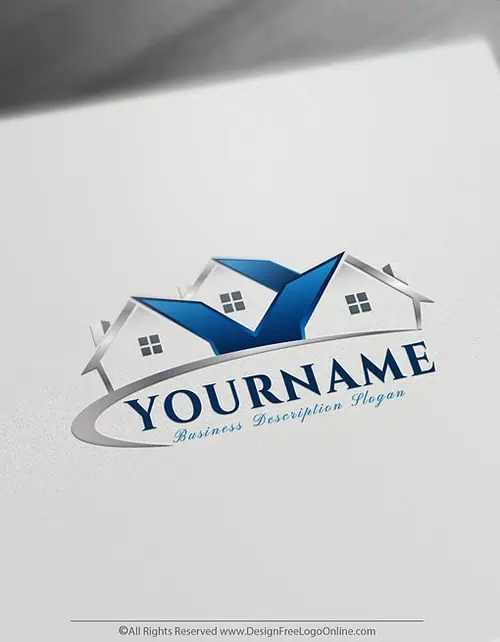 Design a house logo ideas with Free Real-Estate Logo Maker