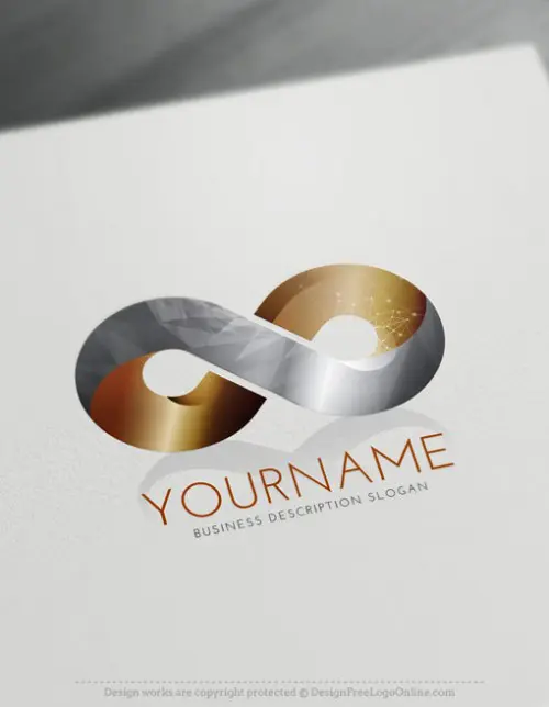 3D Logo Maker - Free online Infinity symbol