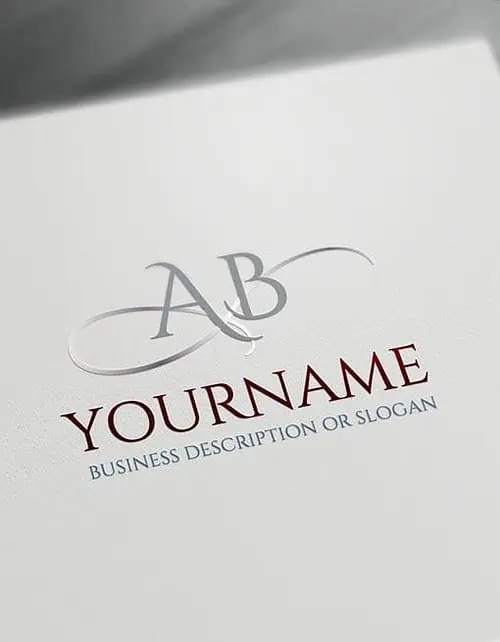 Letters Logo Maker online Initials ABC Logo Templates