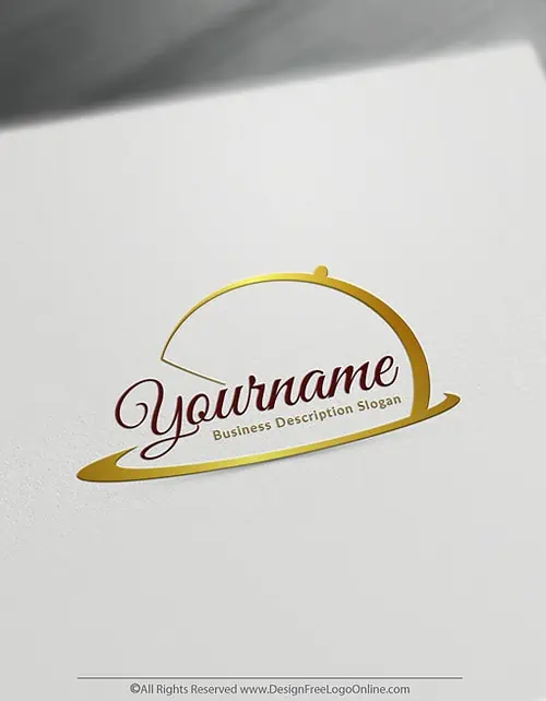 Luxury Golden Chef Dish Logo Templates