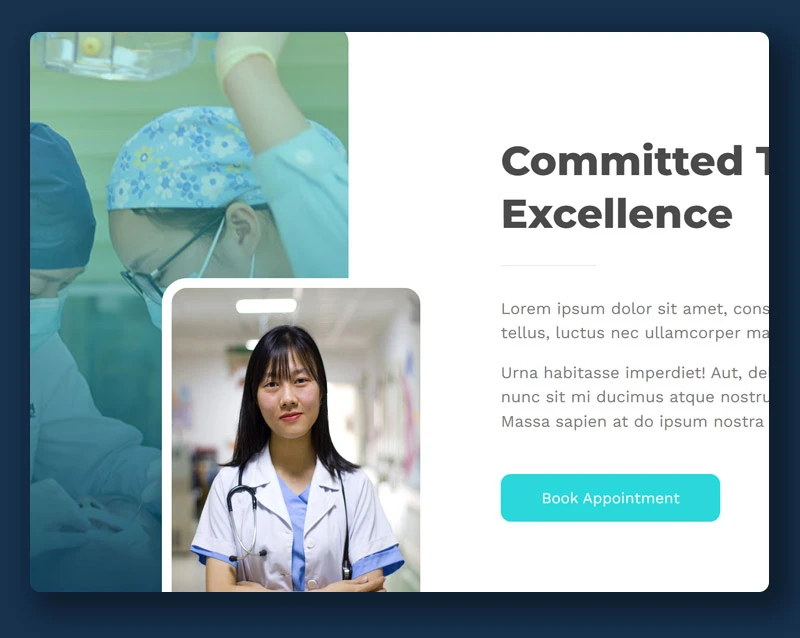 Custom Website + Hosting 30 Health & medical landing page