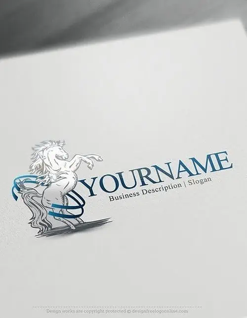 online Horse Logo Template
