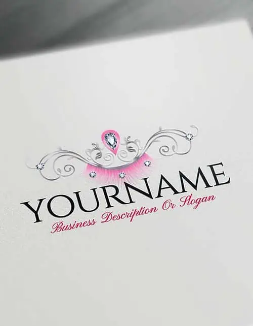 sexy eyelash Logo Free makeup Logo maker
